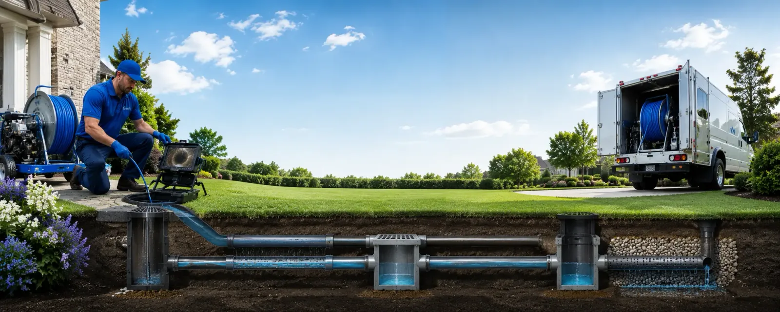 Outdoor drain cleaning information for Goffstown, NH